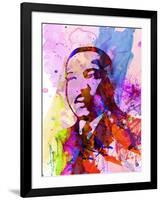 Martin Luther King Watercolor-Anna Malkin-Framed Art Print