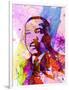 Martin Luther King Watercolor-Anna Malkin-Framed Art Print