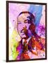 Martin Luther King Watercolor-Anna Malkin-Framed Art Print