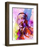 Martin Luther King Watercolor-Anna Malkin-Framed Art Print