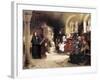 Martin Luther Preaches in Wartburg-Hugo Vogel-Framed Giclee Print