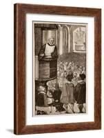 Martin Luther Preaching, C.1517-null-Framed Giclee Print