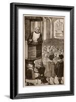 Martin Luther Preaching, C.1517-null-Framed Giclee Print