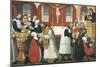 Martin Luther Preaching, Detail from the Altarpiece of the Church of Torslunde, 1561-null-Mounted Giclee Print