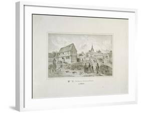 Martin Luther's Ancestral Home in Moehra, Printed by C. Rohlacher-C. Hertel-Framed Giclee Print