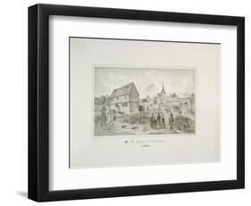 Martin Luther's Ancestral Home in Moehra, Printed by C. Rohlacher-C. Hertel-Framed Giclee Print