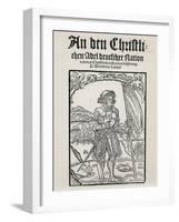 Martin Luther's 'Manifesto to the Christian Nobility of the German Nation', Strasbourg, 1520-null-Framed Giclee Print