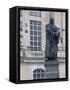 Martin Luther Statue in Dresden, Saxony, Germany, Europe-Michael Runkel-Framed Stretched Canvas