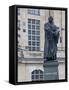 Martin Luther Statue in Dresden, Saxony, Germany, Europe-Michael Runkel-Framed Stretched Canvas