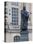 Martin Luther Statue in Dresden, Saxony, Germany, Europe-Michael Runkel-Stretched Canvas