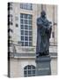 Martin Luther Statue in Dresden, Saxony, Germany, Europe-Michael Runkel-Stretched Canvas