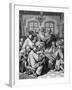 Martin Luther with Colleagues; Engraving-null-Framed Giclee Print