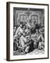 Martin Luther with Colleagues; Engraving-null-Framed Giclee Print