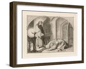 Martin Luther with Hans Kohlhase-Gustav Konig-Framed Art Print