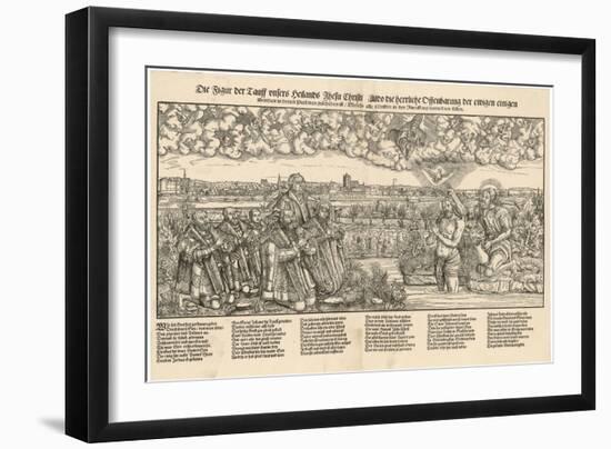 Martin Luther with the Kurfurst Von Sachsen-Lucas Cranach the Elder-Framed Art Print