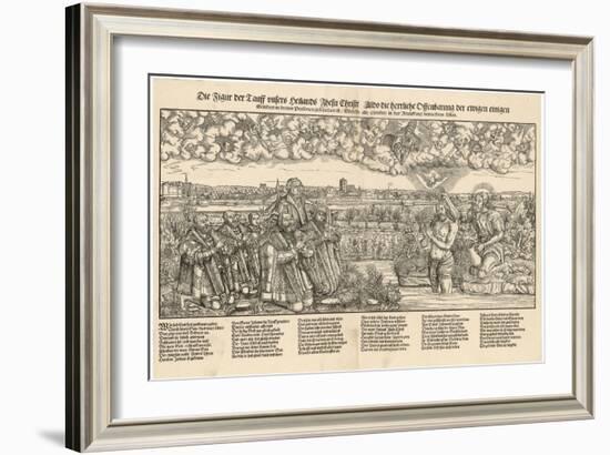 Martin Luther with the Kurfurst Von Sachsen-Lucas Cranach the Elder-Framed Art Print