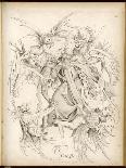 Saint Antony is Fiercely Harassed by Hideous Demons-Martin Schoen-Mounted Art Print
