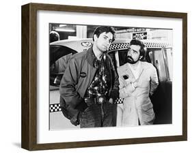Martin Scorsese, Robert De Niro, Taxi Driver, 1976-null-Framed Photographic Print