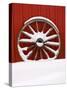 Martin Stables, Wheel Detail, Banff, Alberta-Michele Westmorland-Stretched Canvas