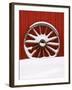 Martin Stables, Wheel Detail, Banff, Alberta-Michele Westmorland-Framed Photographic Print