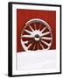 Martin Stables, Wheel Detail, Banff, Alberta-Michele Westmorland-Framed Photographic Print