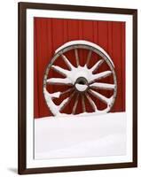 Martin Stables, Wheel Detail, Banff, Alberta-Michele Westmorland-Framed Photographic Print