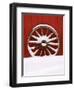 Martin Stables, Wheel Detail, Banff, Alberta-Michele Westmorland-Framed Photographic Print