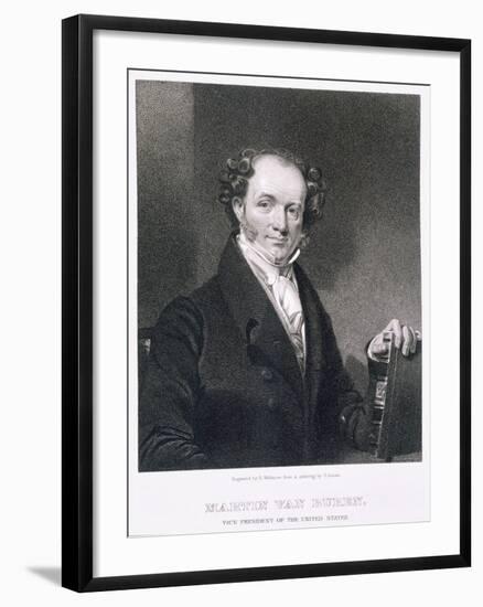 Martin Van Buren, engraved by E. Wellmore-Henry Inman-Framed Giclee Print