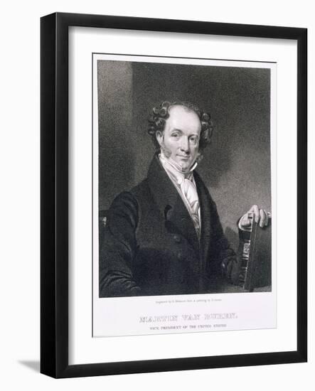 Martin Van Buren, engraved by E. Wellmore-Henry Inman-Framed Giclee Print