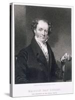 Martin Van Buren, engraved by E. Wellmore-Henry Inman-Stretched Canvas
