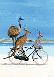 Aussie Beach Bike Poster-Martin van der Linden-Laminated Art Print