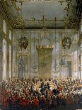 Court Banquet in the Great Antechamber of the Hofburg Palace, Vienna-Martin van Meytens-Giclee Print