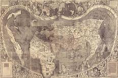World Map Universalis Cosmographia, 1507-Martin Waldseemüller-Laminated Giclee Print