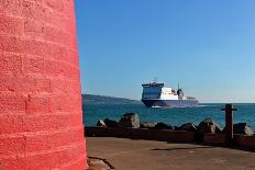 Poolbeg Lighthouse Dublin Port and Ferry Aproach-martin951-Photographic Print