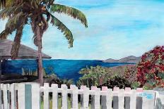 Blue Beach Scene at Outer Banks-Martina Bleichner-Art Print