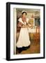 Martina Carrying Breakfast on a Tray, 1904-Carl Larsson-Framed Giclee Print