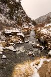 Ice in the Jemez River-Martina Roth Kunst-Foto-Design-Framed Photographic Print