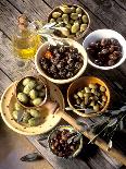 Olives in Bowls-Martina Urban-Framed Stretched Canvas