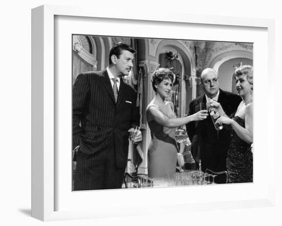 Martine Carol, Bernard Blier, Franck Villard Andginette Leclerc: Le Cave Se Rebiffe, 1961-Marcel Dole-Framed Photographic Print