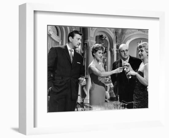 Martine Carol, Bernard Blier, Franck Villard Andginette Leclerc: Le Cave Se Rebiffe, 1961-Marcel Dole-Framed Photographic Print