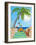 Martini Crab-Kathy Kehoe Bambeck-Framed Giclee Print