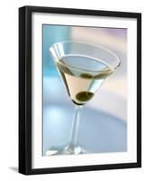 Martini Dry Cocktail (Drink with Gin, Vermouth Dry & Olive)-Michael Brauner-Framed Photographic Print