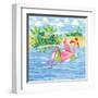 Martini Float Flamingo-Paul Brent-Framed Art Print