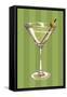 Martini Glass-Lantern Press-Framed Stretched Canvas