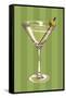 Martini Glass-Lantern Press-Framed Stretched Canvas