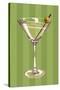 Martini Glass-Lantern Press-Stretched Canvas