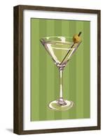 Martini Glass-Lantern Press-Framed Art Print