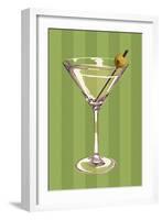 Martini Glass-Lantern Press-Framed Art Print