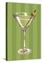 Martini Glass-Lantern Press-Stretched Canvas