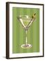 Martini Glass-Lantern Press-Framed Art Print